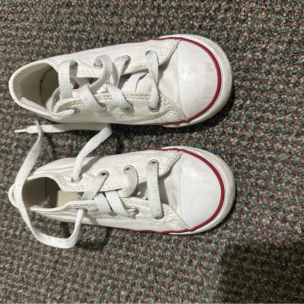 Classic White Kids Sneakers